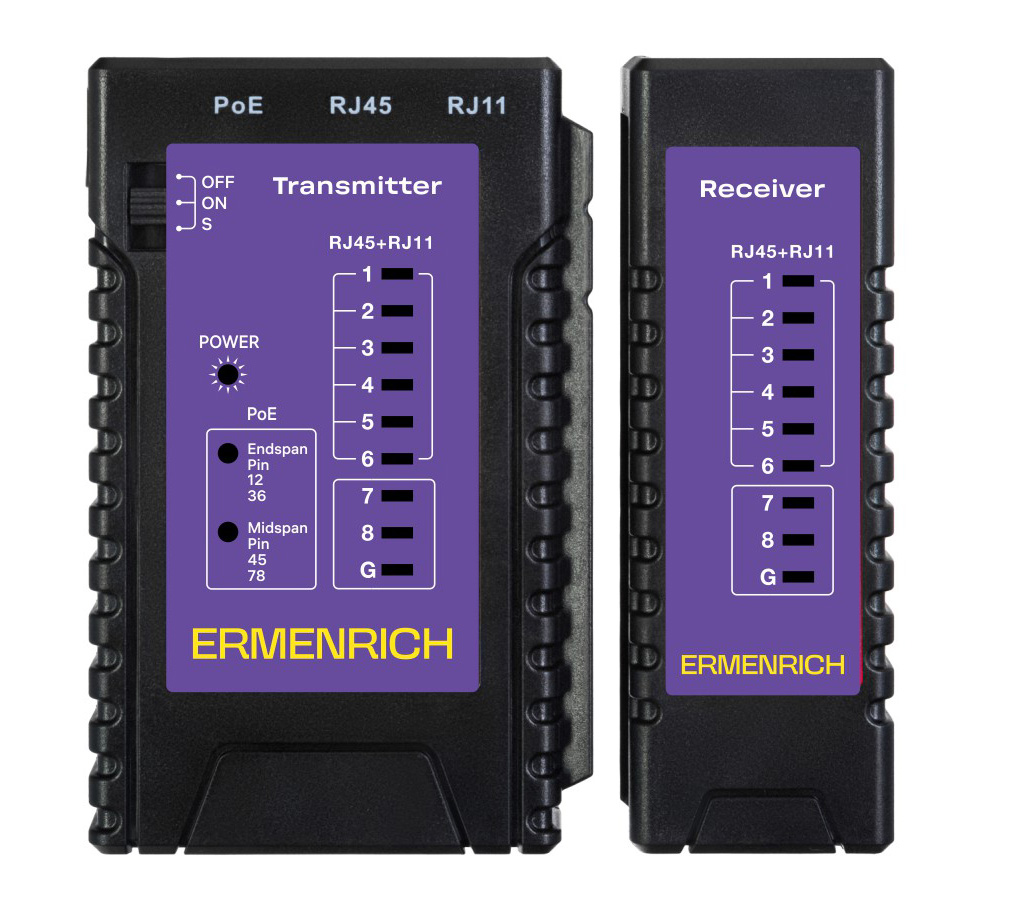 Кабельный тестер Ermenrich NetGeeks NP10, фото 1