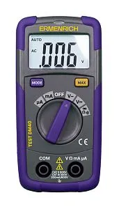 Цифровой мультиметр Ermenrich Test DM40