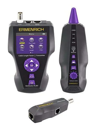 Измеритель длины кабеля Ermenrich NetGeeks NL80, фото 1