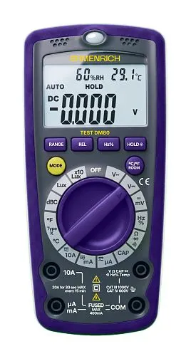 Цифровой многофункциональный мультиметр («6 в 1») Ermenrich Test DM80, фото 1