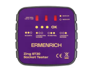 Тестер розеток Ermenrich Zing ST30