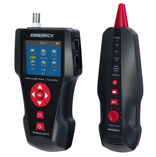 Измеритель длины кабеля Ermenrich NetGeeks NL70, фото 4