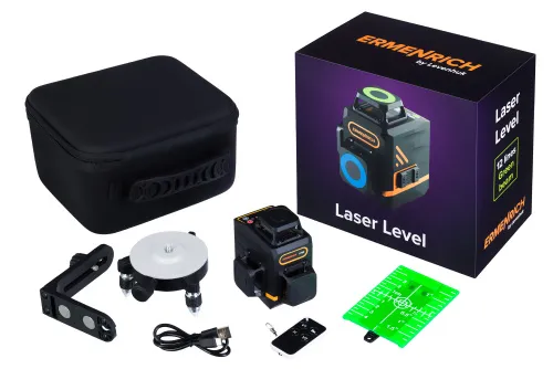 Лазерный уровень Ermenrich LV60 PRO, черный, фото 2
