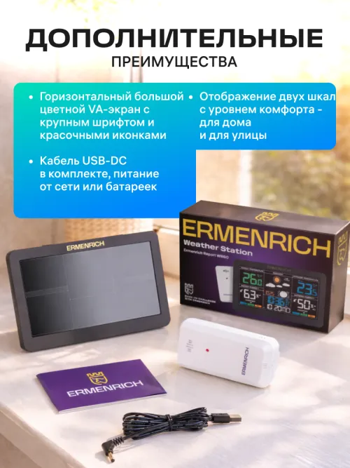 Метеостанция Ermenrich Report WR60, фото 17