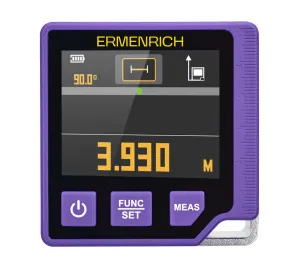 Цифровой уровень с лазерной рулеткой («3 в 1») Ermenrich Verk LQ60