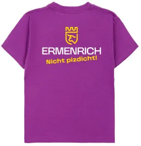 Фирменная футболка Ermenrich «Nicht pizdicht!», фиолетовая