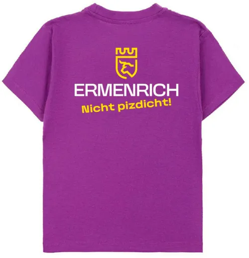 Фирменная футболка Ermenrich «Nicht pizdicht!», фиолетовая, фото 2