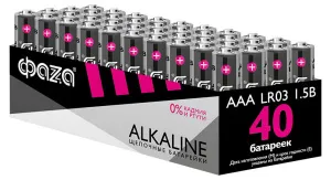 Элемент питания Фаza AAA LR03 (1 шт.), алкалиновый