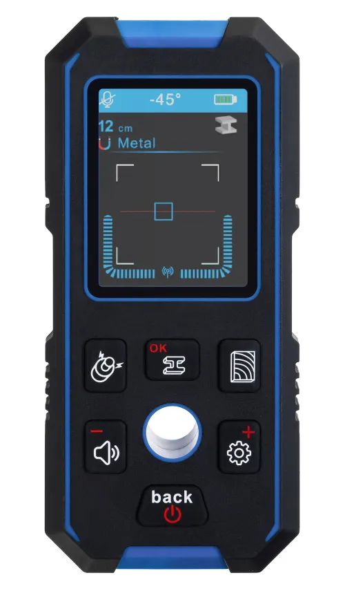 Детектор скрытой проводки Ermenrich Ping SM70, синий, фото 4