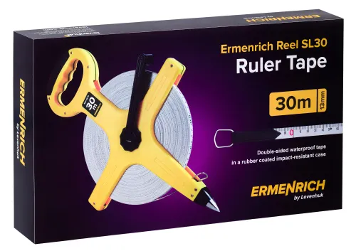 Рулетка геодезическая Ermenrich Reel SL30, желтый, фото 6