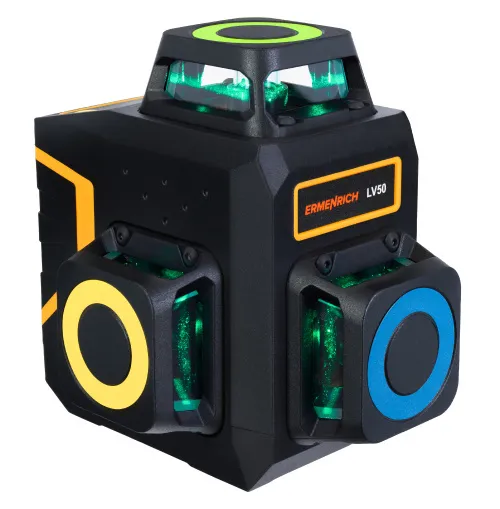 Лазерный уровень Ermenrich PRO LV50, черный, фото 4