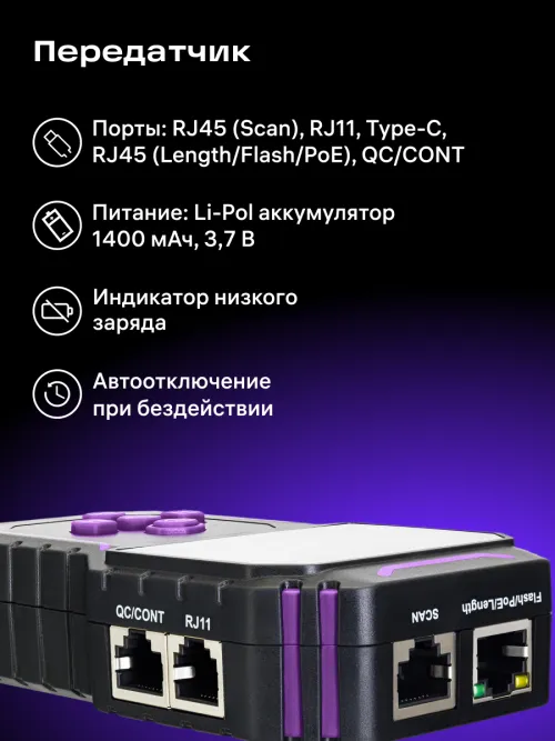 Многофункциональный кабельный тестер Ermenrich NetGeeks NP45, фото 15