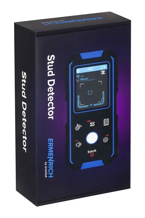 Детектор скрытой проводки Ermenrich Ping SM70, синий, фото 8