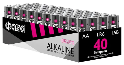 Элемент питания Фаza AA LR6 (1 шт.), алкалиновый, фото 2
