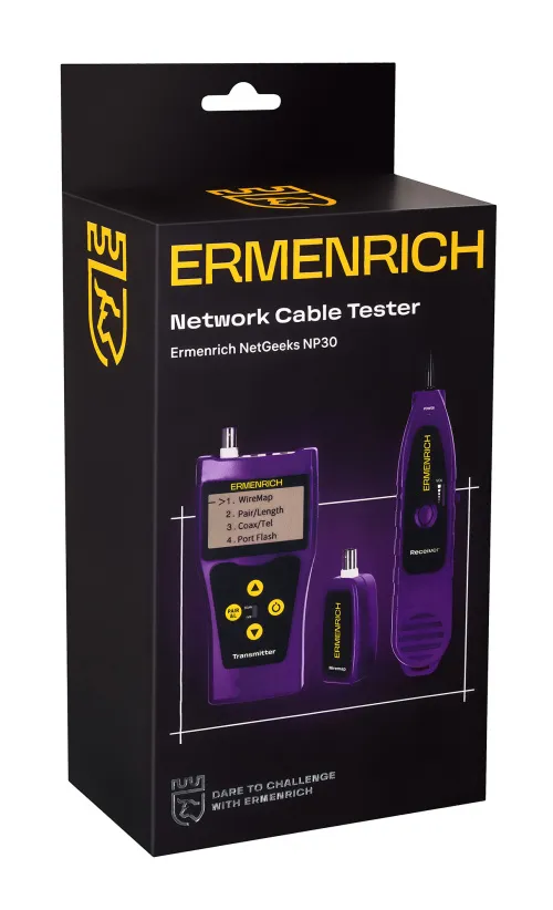 Кабельный тестер Ermenrich NetGeeks NP30, фото 12