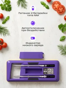 Термометр для мяса Ermenrich BBQ GT40
