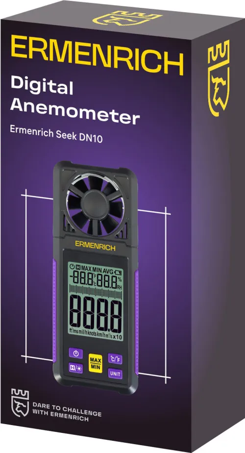 Цифровой анемометр Ermenrich Seek DN10, фото 2