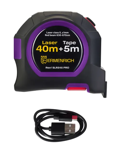 Рулетка с лазерным дальномером Ermenrich Reel SLR545 PRO, фото 2