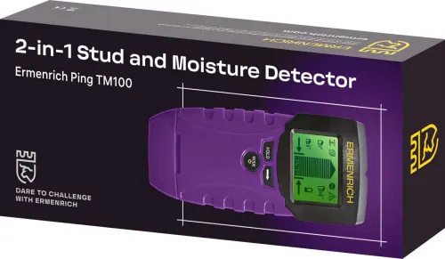 Детектор проводки и датчик влажности («2 в 1») Ermenrich Ping TM100, фото 2